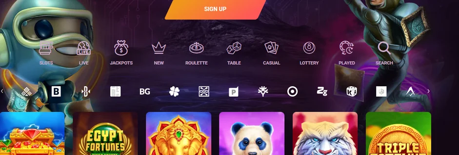 Browse featured slot games